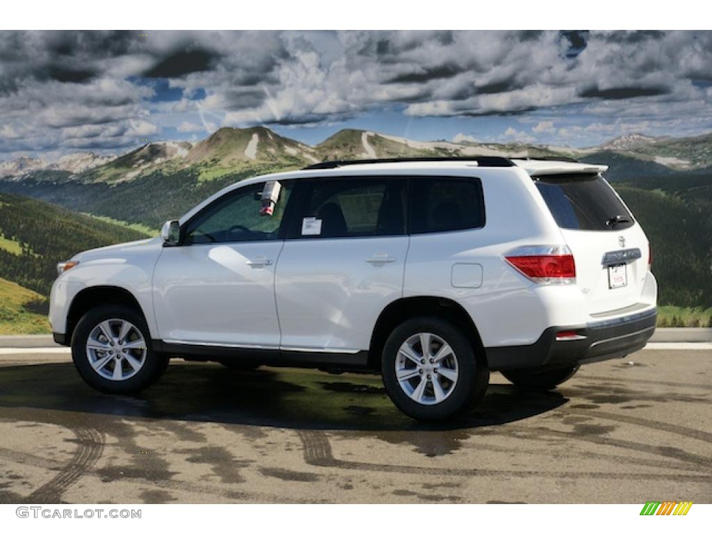 Blizzard White Pearl 2011 Toyota Highlander SE 4WD Exterior Photo #46032335