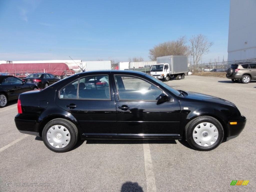 1999 Jetta GLS Sedan - Uni Black / Black photo #7