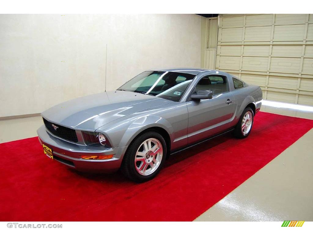 2007 Mustang V6 Premium Coupe - Windveil Blue Metallic / Dark Charcoal photo #4