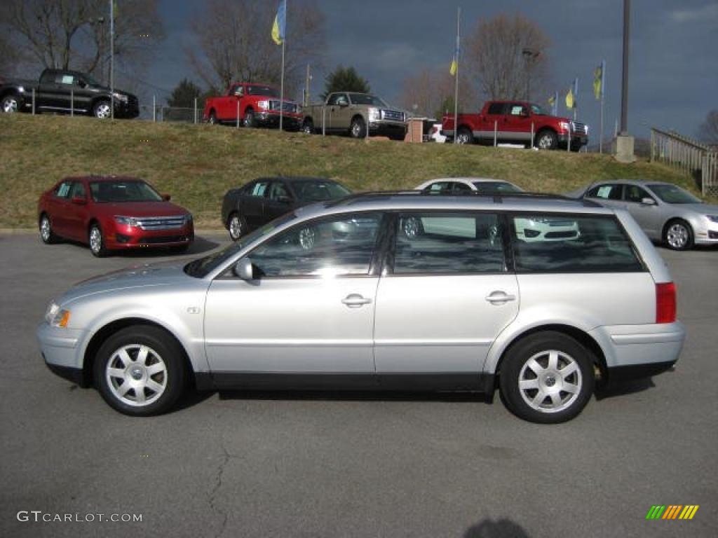 2001 Passat GLX V6 4Motion Wagon - Satin Silver Metallic / Black photo #1
