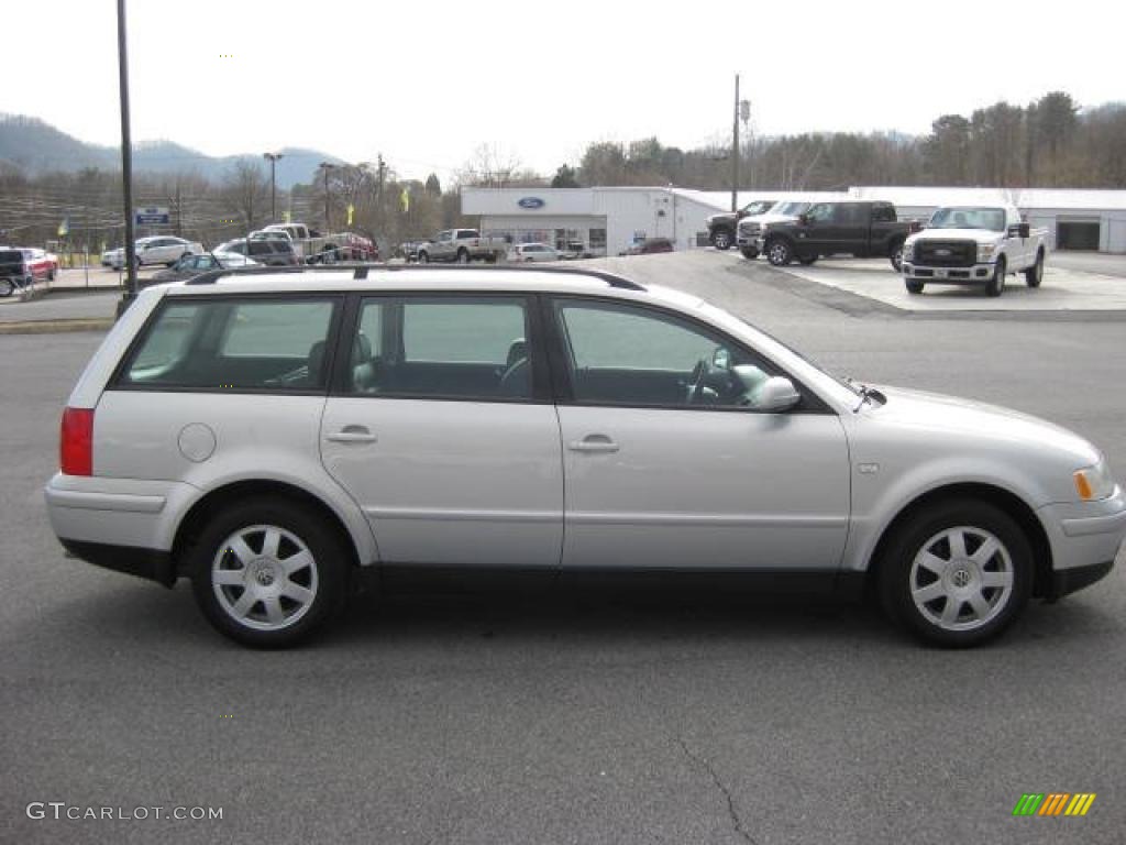 2001 Passat GLX V6 4Motion Wagon - Satin Silver Metallic / Black photo #5