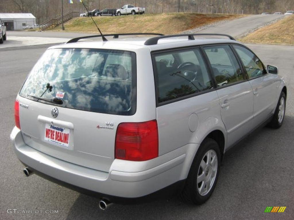 2001 Passat GLX V6 4Motion Wagon - Satin Silver Metallic / Black photo #6
