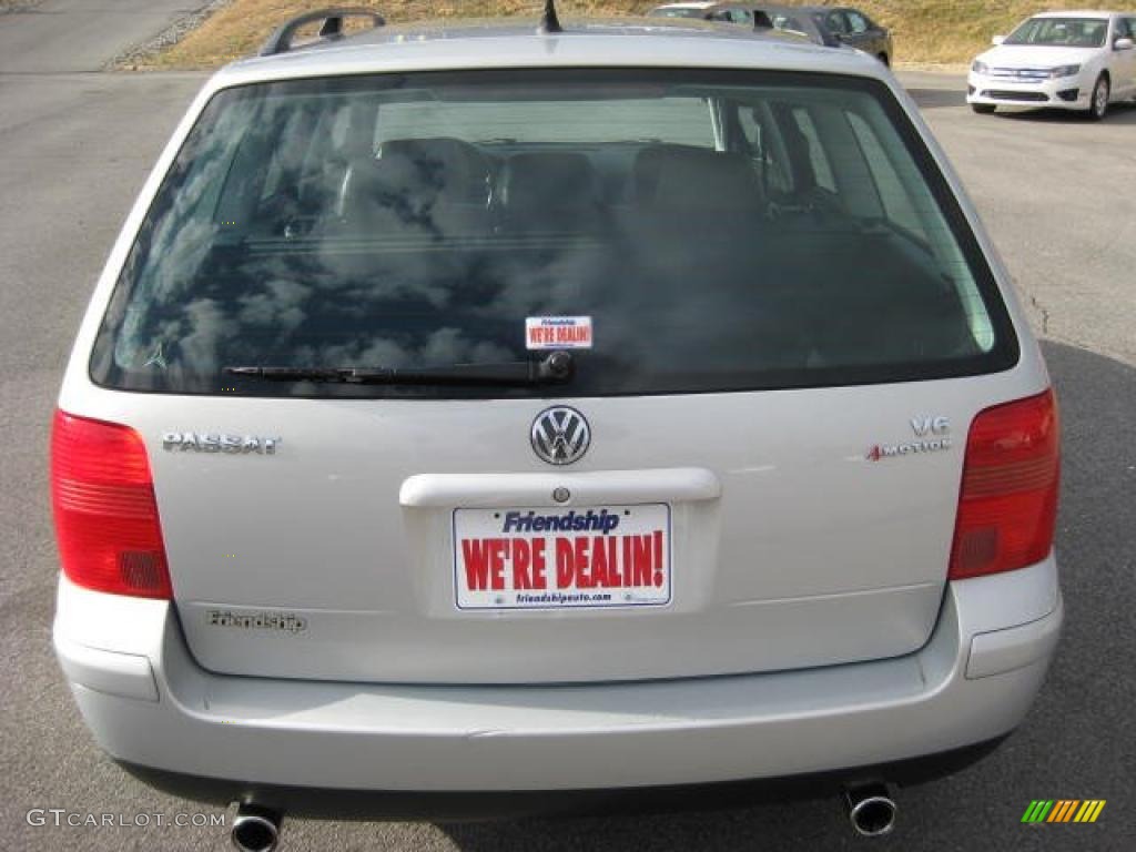 2001 Passat GLX V6 4Motion Wagon - Satin Silver Metallic / Black photo #7