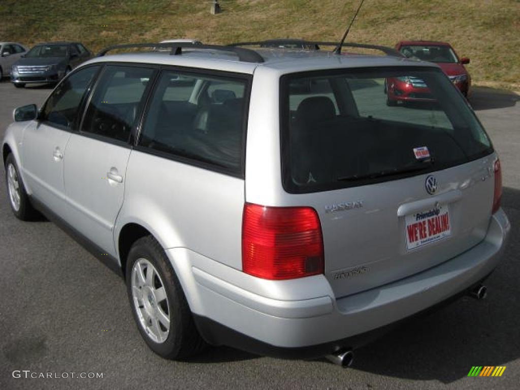 2001 Passat GLX V6 4Motion Wagon - Satin Silver Metallic / Black photo #8