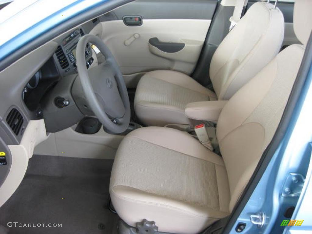 Beige Interior 2011 Hyundai Accent GLS 4 Door Photo #46034601