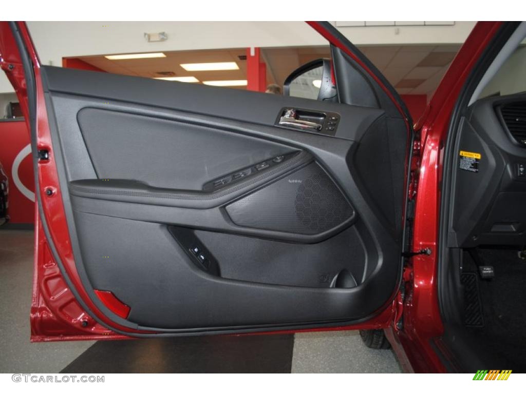 2011 Kia Optima SX Black Sport Door Panel Photo #46034886