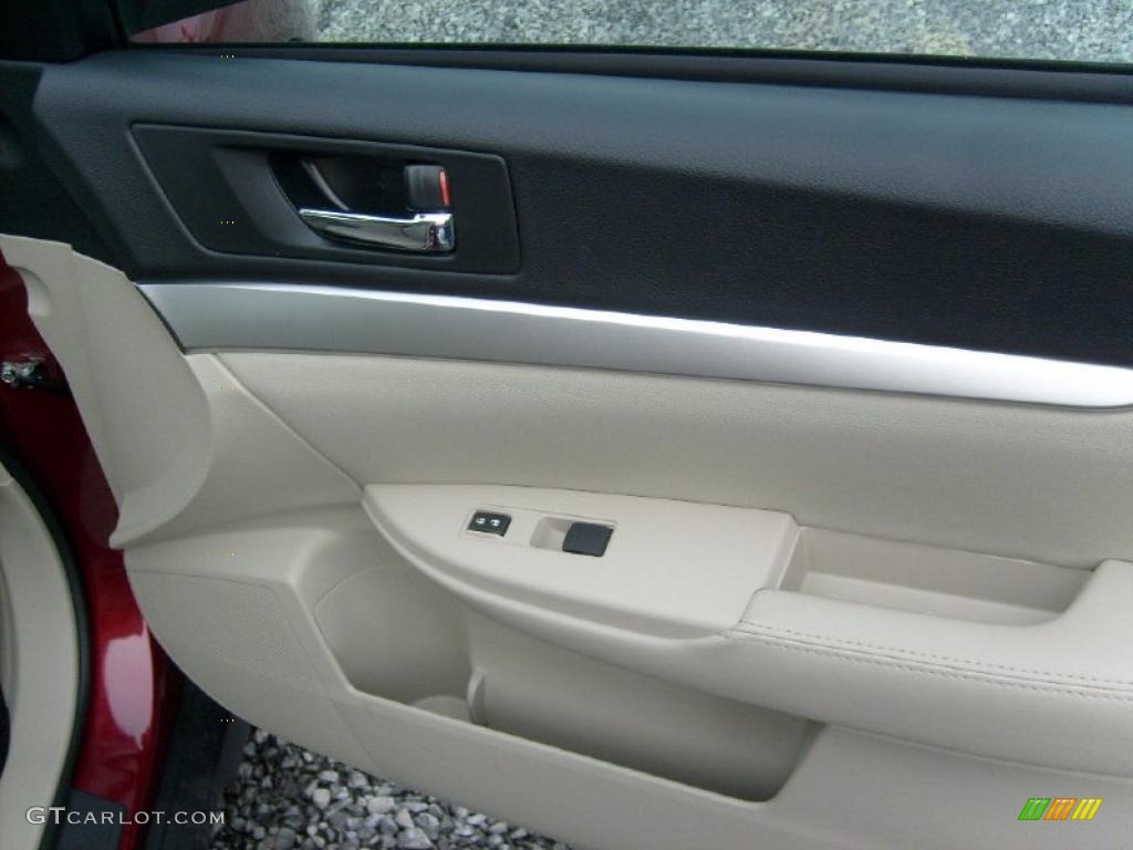 2011 Outback 2.5i Premium Wagon - Ruby Red Pearl / Warm Ivory photo #17