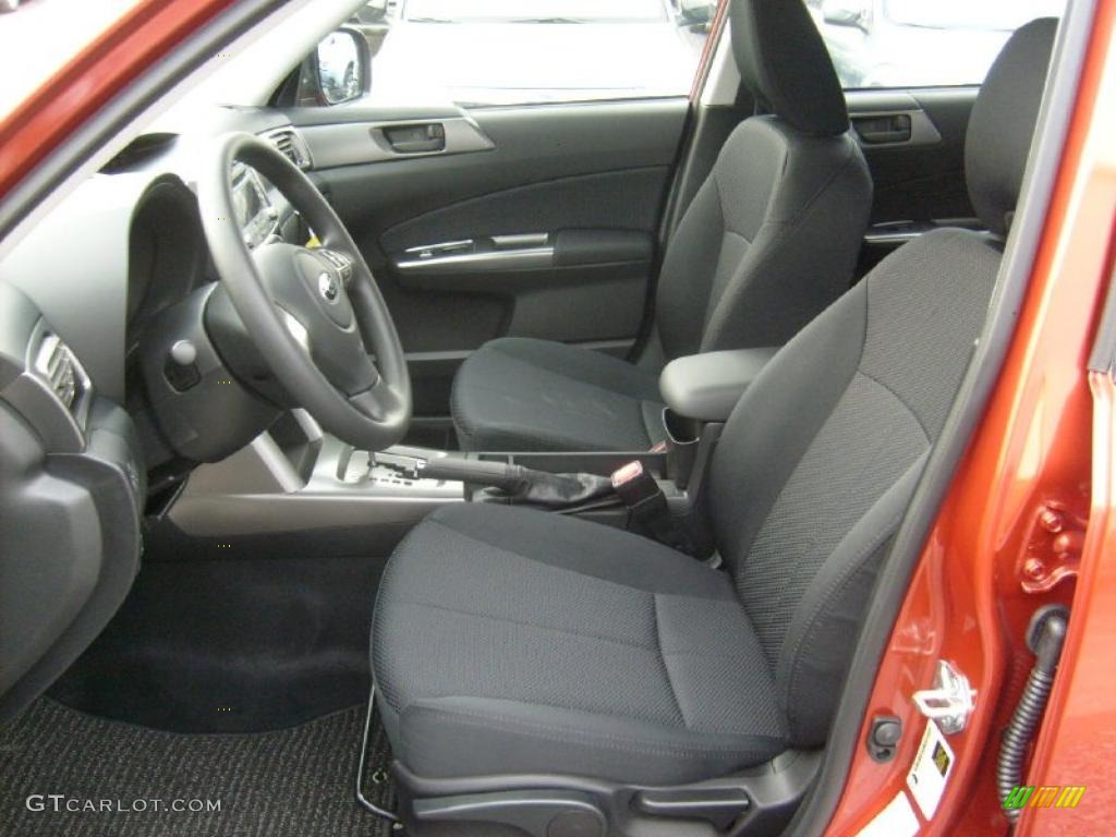 Black Interior 2011 Subaru Forester 2.5 X Photo #46036548