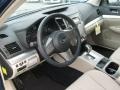 Warm Ivory 2011 Subaru Outback 2.5i Premium Wagon Interior Color