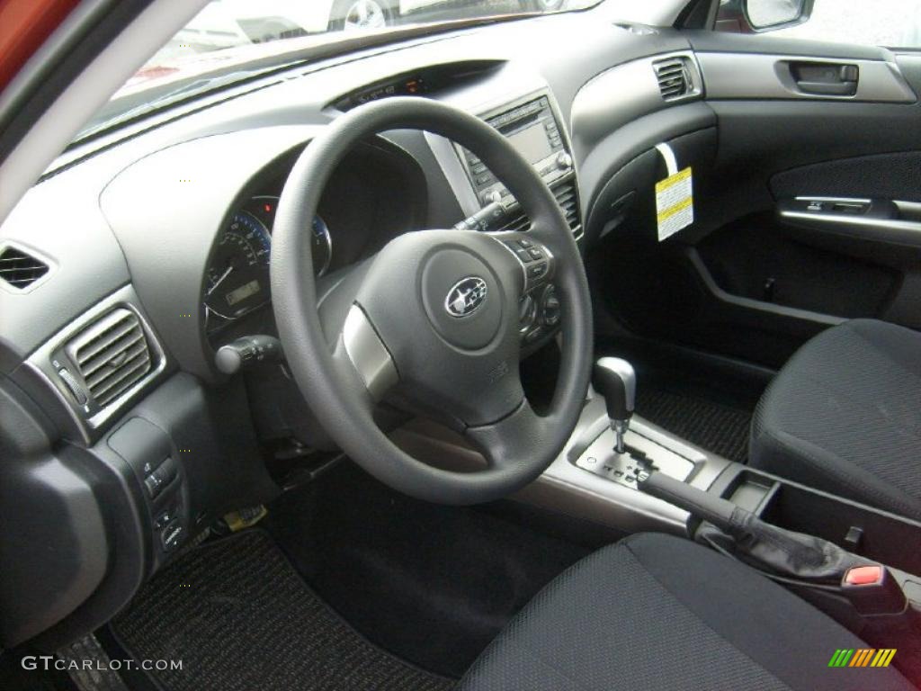 Black Interior 2011 Subaru Forester 2.5 X Photo #46036713