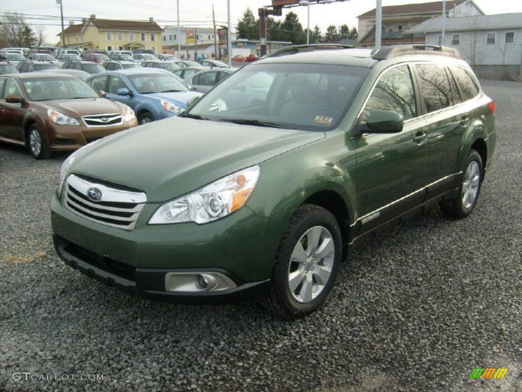 Cypress Green Pearl 2011 Subaru Outback 2.5i Premium Wagon Exterior Photo #46036833