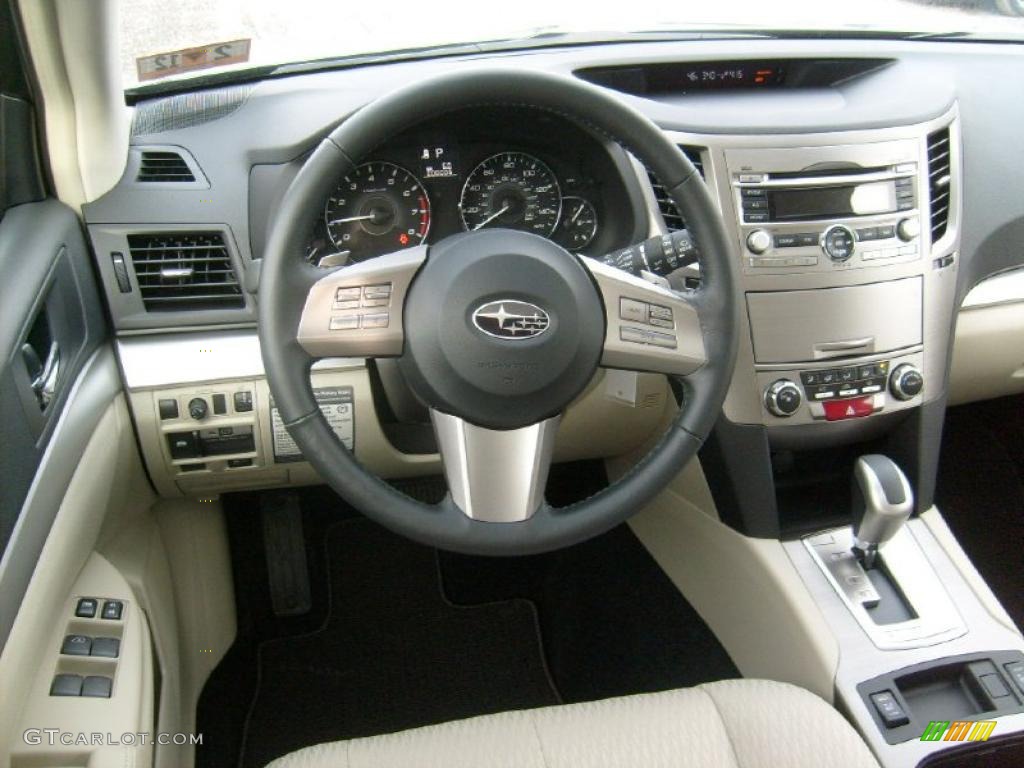 2011 Subaru Outback 2.5i Premium Wagon Warm Ivory Dashboard Photo #46036848