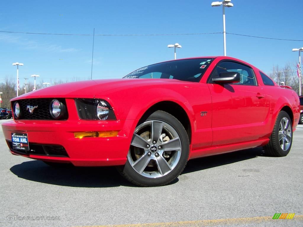 2008 Mustang GT Premium Coupe - Torch Red / Dark Charcoal photo #1