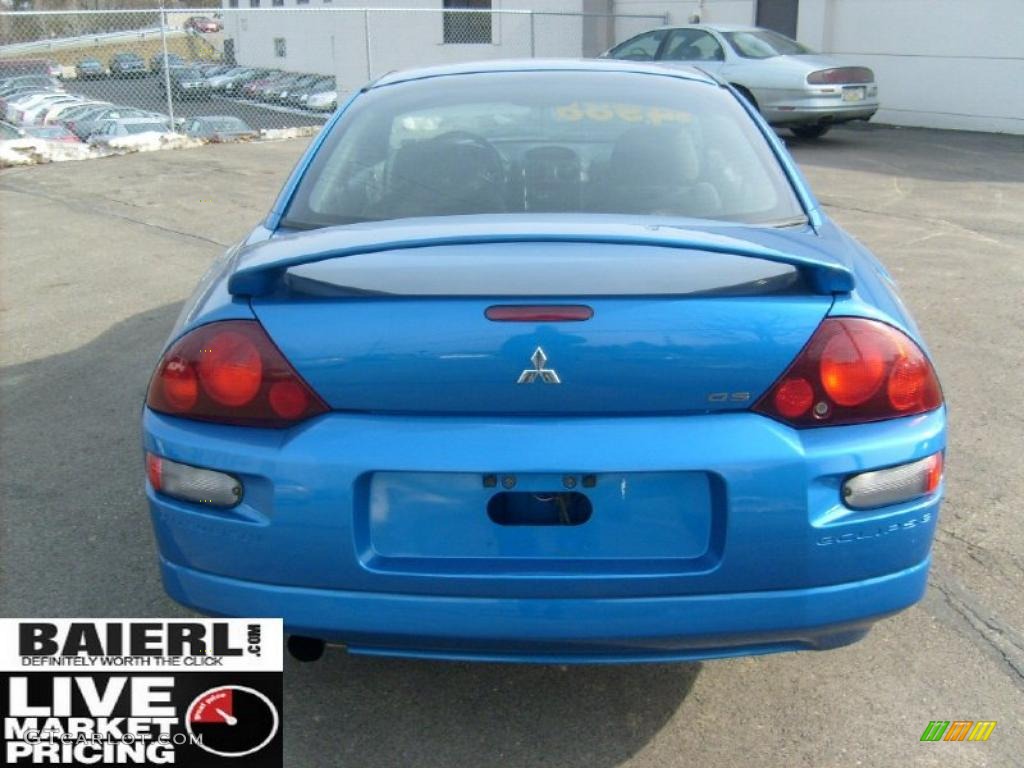 2002 Eclipse GS Coupe - Chrome Blue Pearl / Black photo #6