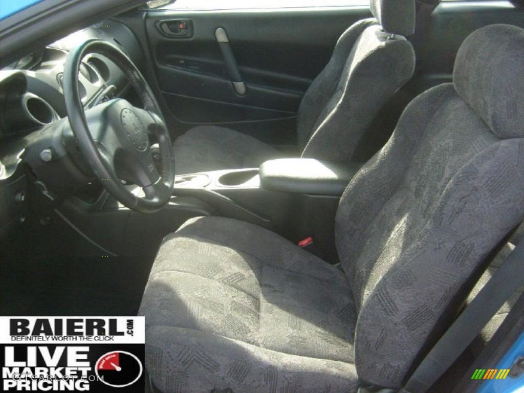 2002 Eclipse GS Coupe - Chrome Blue Pearl / Black photo #10