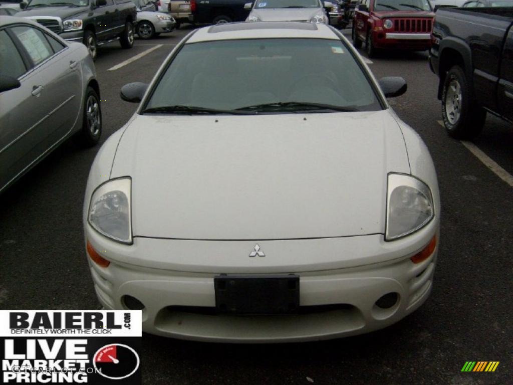 2003 Eclipse GS Coupe - Dover White Pearl / Midnight photo #2