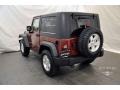 2009 Red Rock Crystal Pearl Coat Jeep Wrangler Rubicon 4x4  photo #4