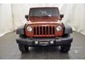 2009 Red Rock Crystal Pearl Coat Jeep Wrangler Rubicon 4x4  photo #6