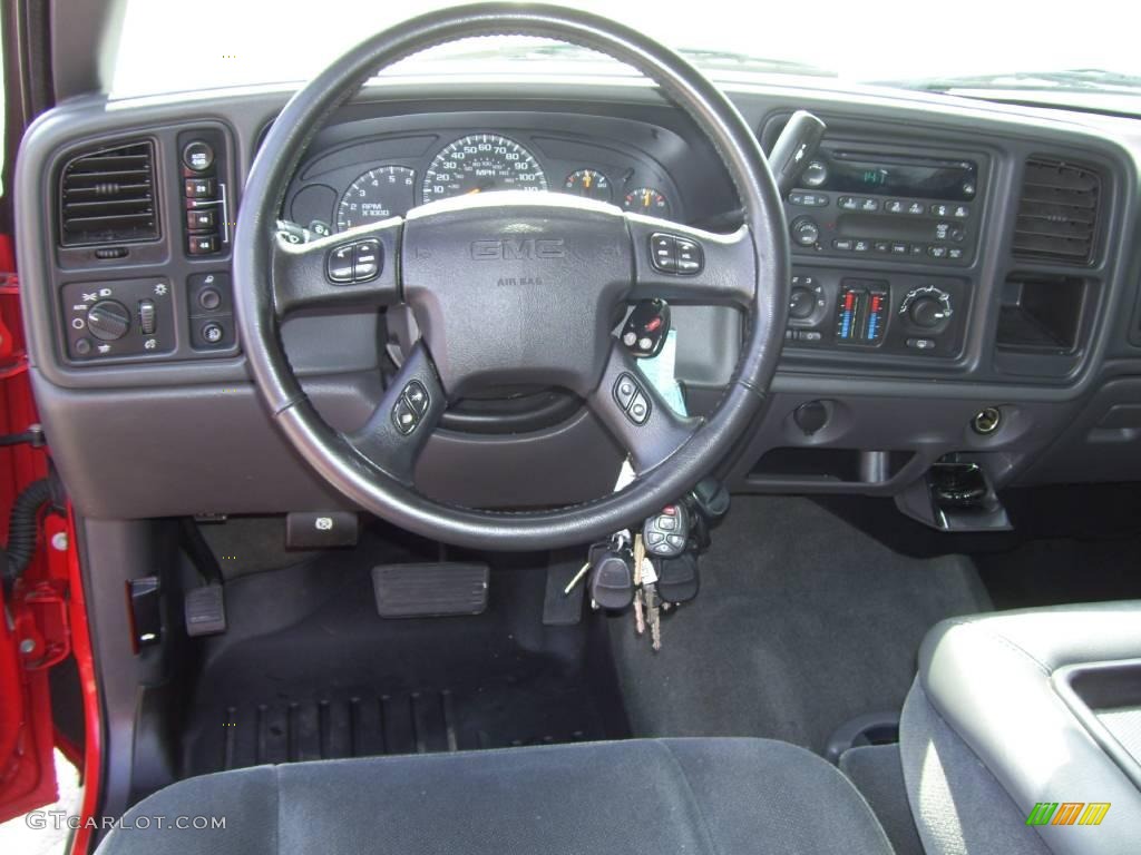 2006 Sierra 1500 SLE Crew Cab 4x4 - Fire Red / Pewter photo #13