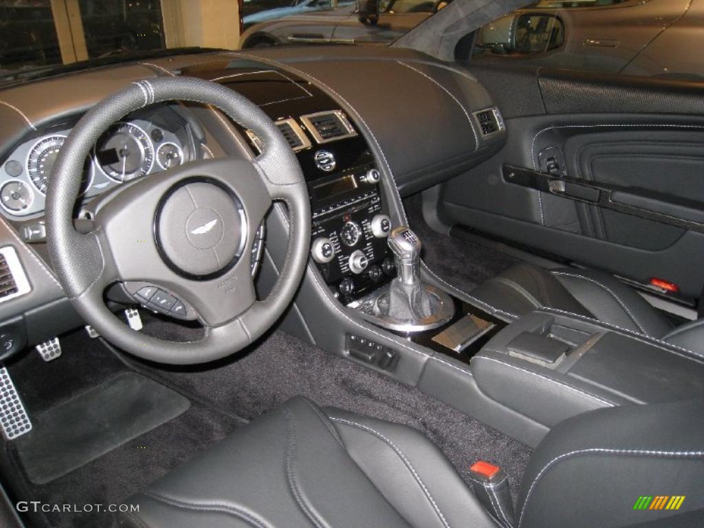 Obsidian Black Interior 2009 Aston Martin DBS Coupe Photo #46042841