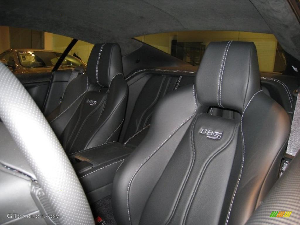 Obsidian Black Interior 2009 Aston Martin DBS Coupe Photo #46042874