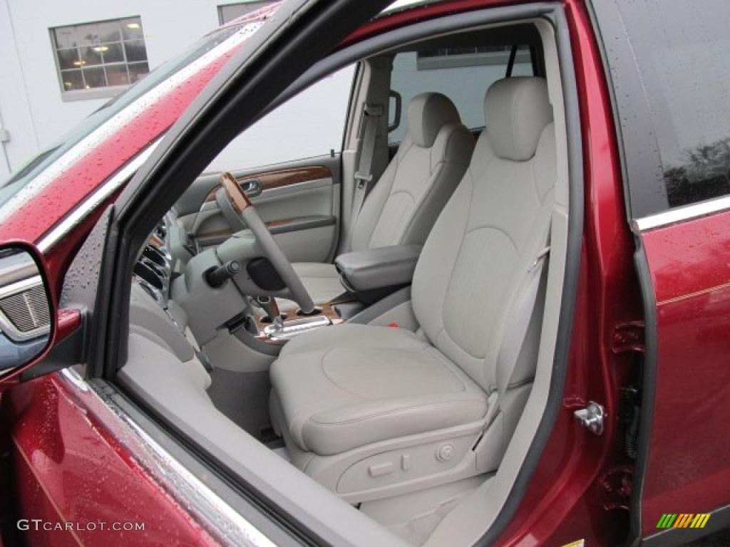 2008 Enclave CXL AWD - Red Jewel / Cashmere/Cocoa photo #9