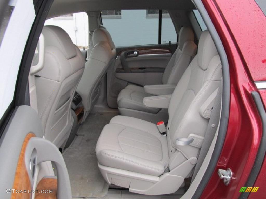 2008 Enclave CXL AWD - Red Jewel / Cashmere/Cocoa photo #12