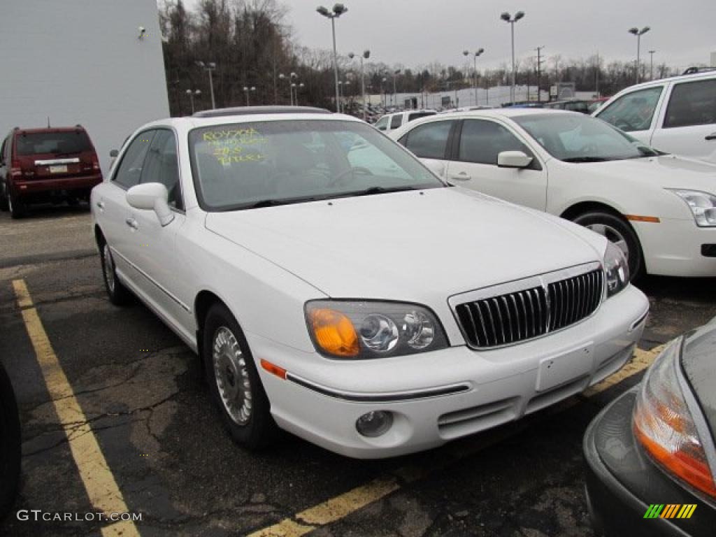 2001 XG300 L Sedan - Nordic White / Beige photo #2