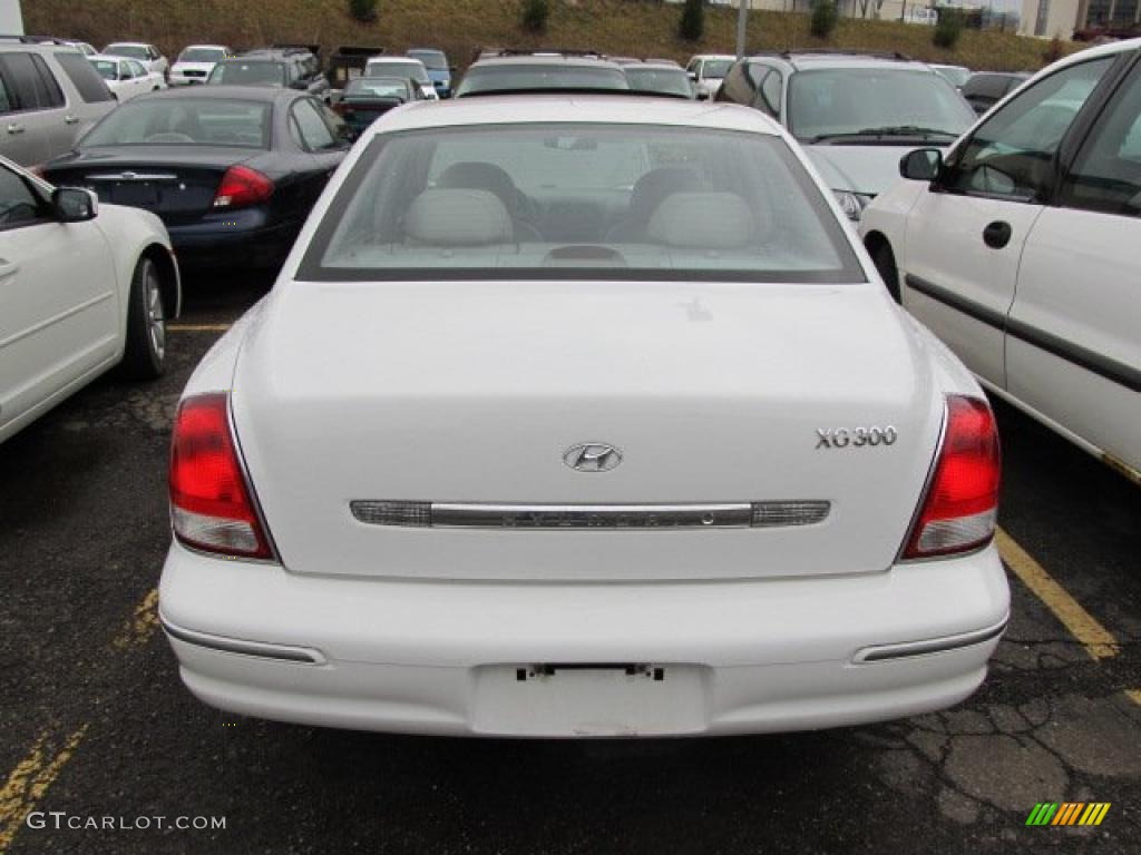 2001 XG300 L Sedan - Nordic White / Beige photo #5