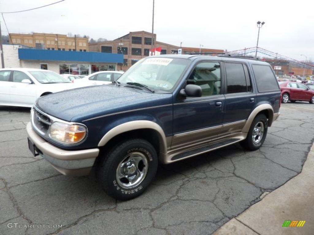 1998 Explorer Eddie Bauer 4x4 - Medium Wedgewood Blue Metallic / Medium Prairie Tan photo #5