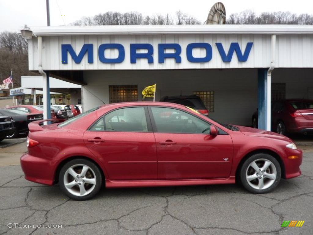 2005 MAZDA6 s Sport Sedan - Redfire Metallic / Beige photo #1