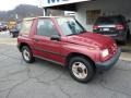 1998 Sunset Red Metallic Chevrolet Tracker Soft Top 4x4  photo #2