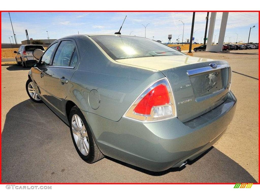 2009 Fusion SEL V6 - Moss Green Metallic / Camel photo #3