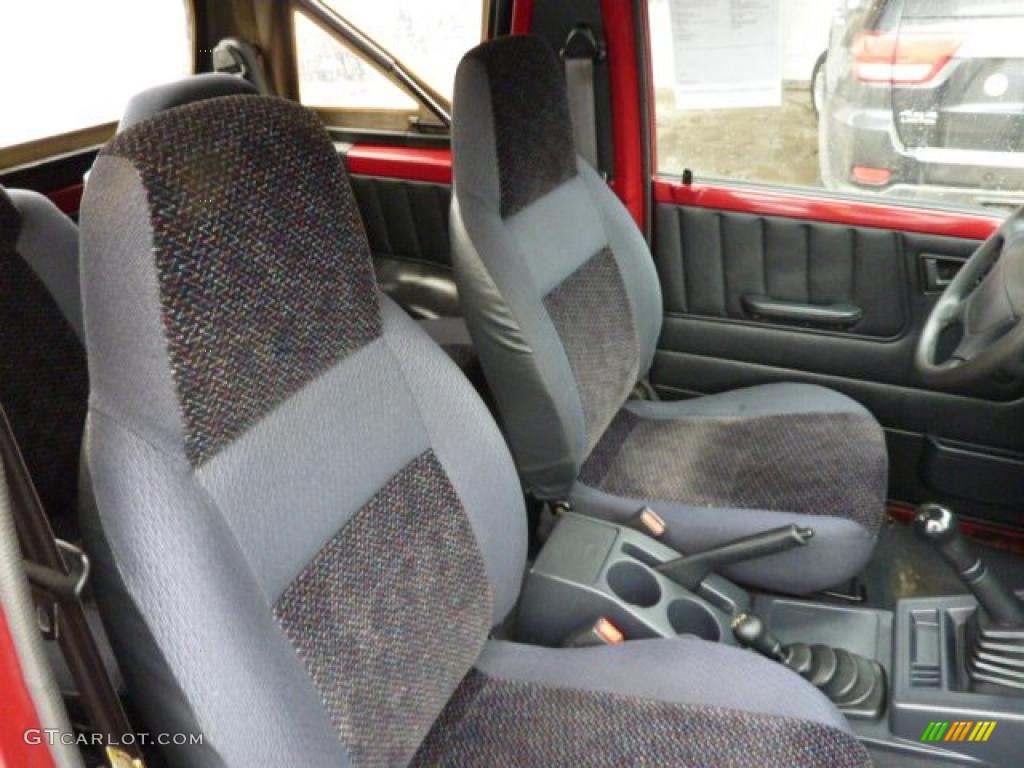 1998 Tracker Soft Top 4x4 - Sunset Red Metallic / Charcoal photo #18