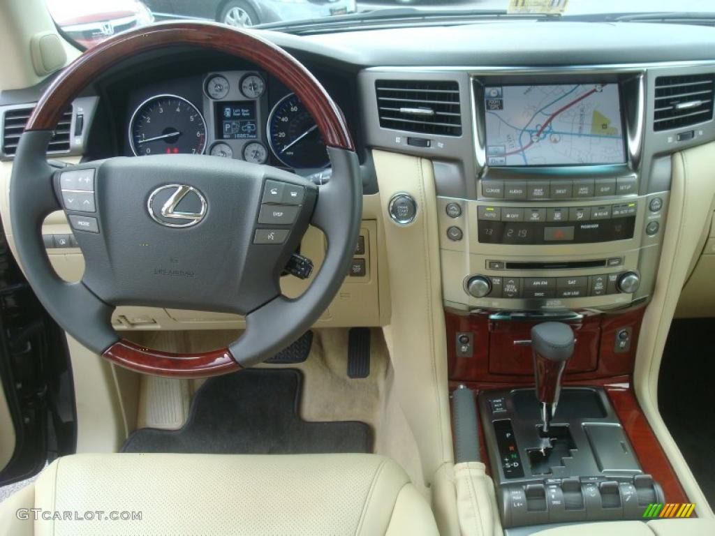 2010 Lexus LX 570 Cashmere Dashboard Photo #46046316