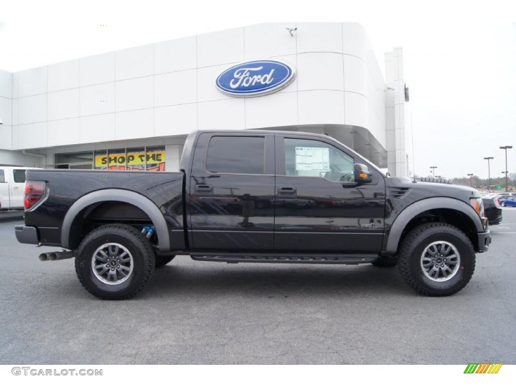 Tuxedo Black Metallic 2011 Ford F150 SVT Raptor SuperCrew 4x4 Exterior Photo #46046828