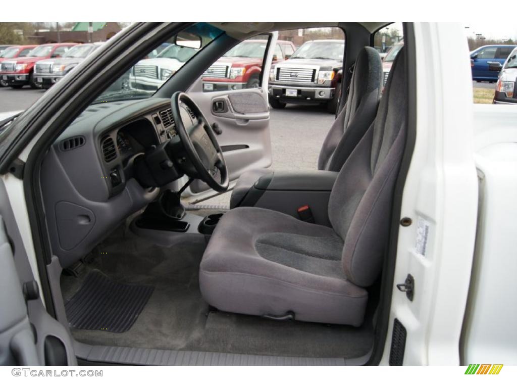 Mist Gray Interior 1999 Dodge Dakota Sport Regular Cab Photo #46046894