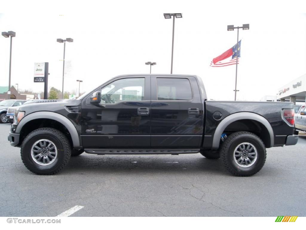 Tuxedo Black Metallic 2011 Ford F150 SVT Raptor SuperCrew 4x4 Exterior Photo #46046912