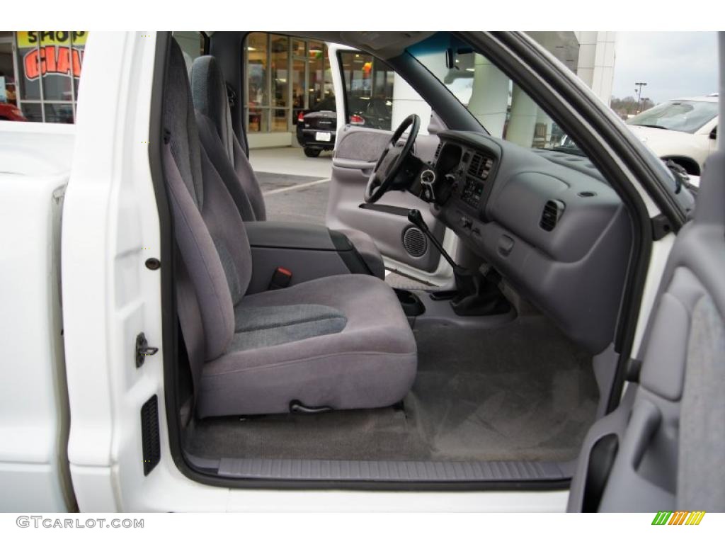 Mist Gray Interior 1999 Dodge Dakota Sport Regular Cab Photo #46046930