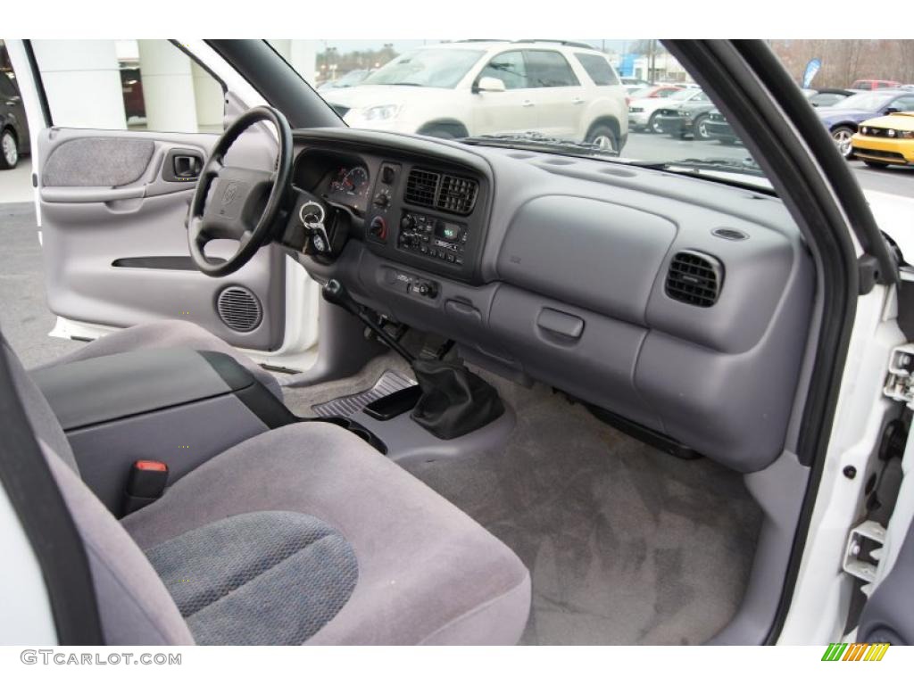 1999 Dodge Dakota Sport Regular Cab Mist Gray Dashboard Photo #46046948