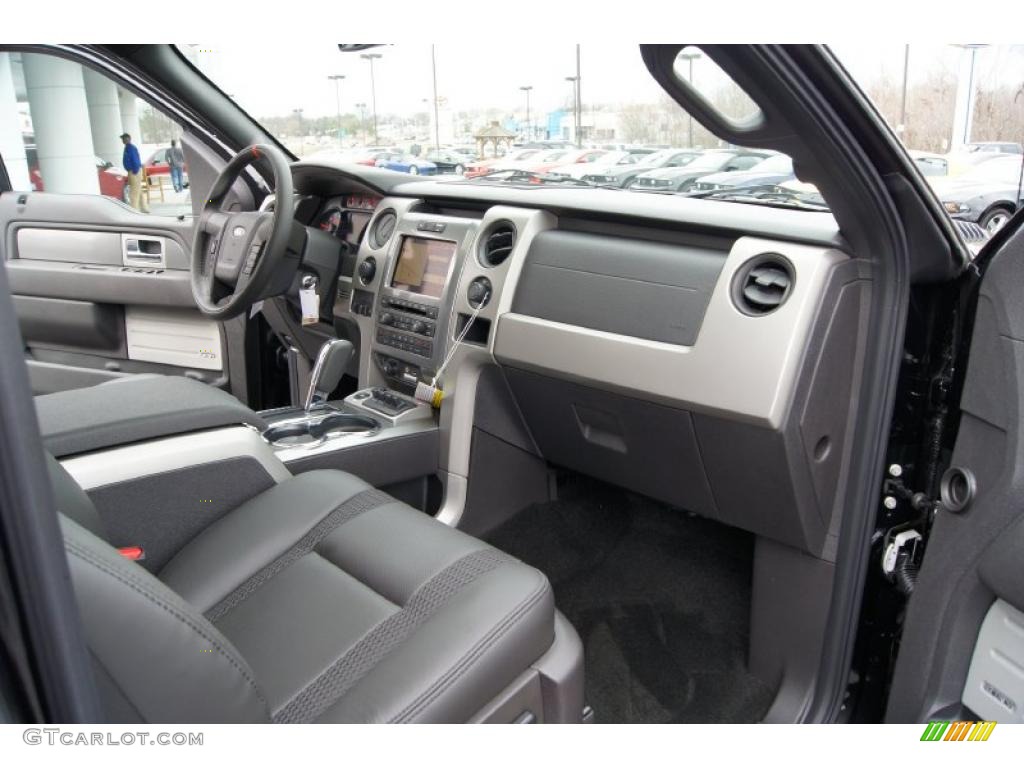 2011 Ford F150 SVT Raptor SuperCrew 4x4 Raptor Black Dashboard Photo #46047083