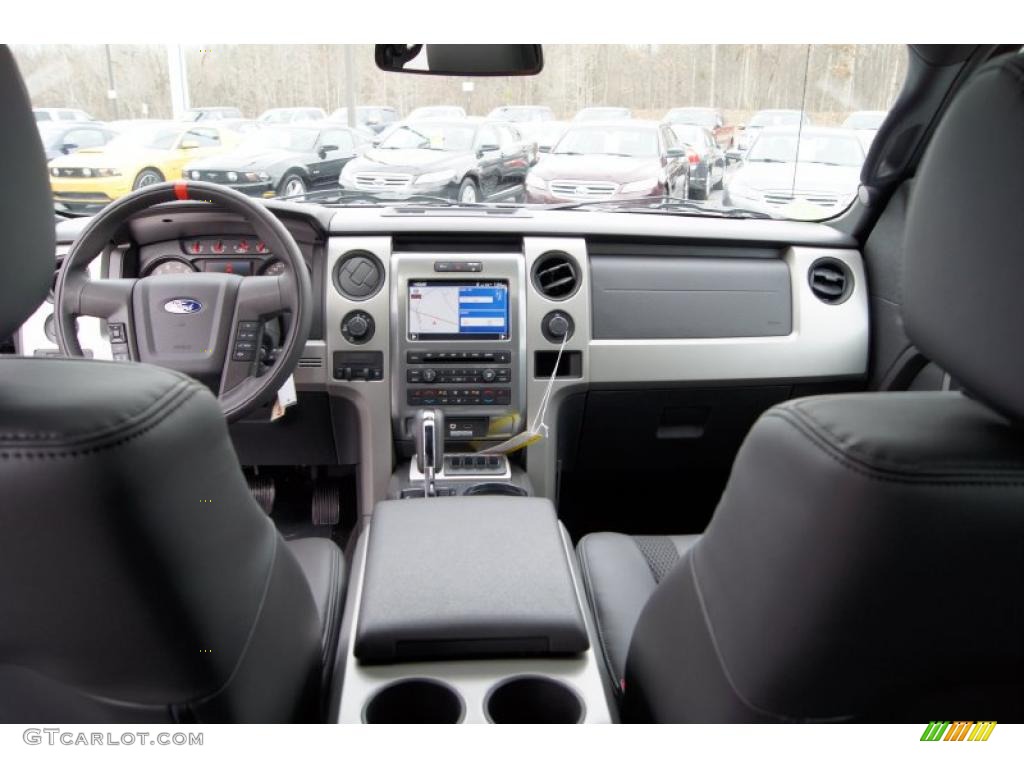 2011 Ford F150 SVT Raptor SuperCrew 4x4 Raptor Black Dashboard Photo #46047203