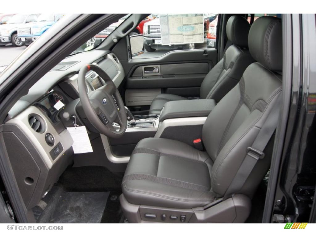 Raptor Black Interior 2011 Ford F150 SVT Raptor SuperCrew 4x4 Photo #46047233