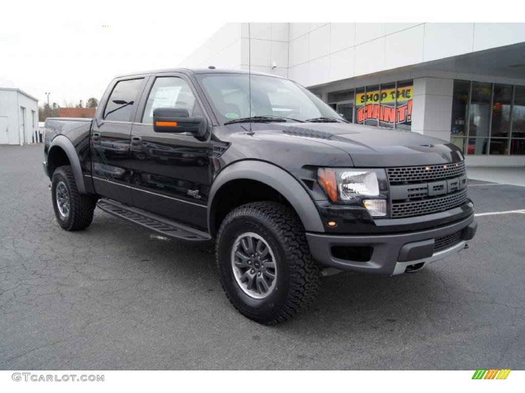 2011 F150 SVT Raptor SuperCrew 4x4 - Tuxedo Black Metallic / Raptor Black photo #56