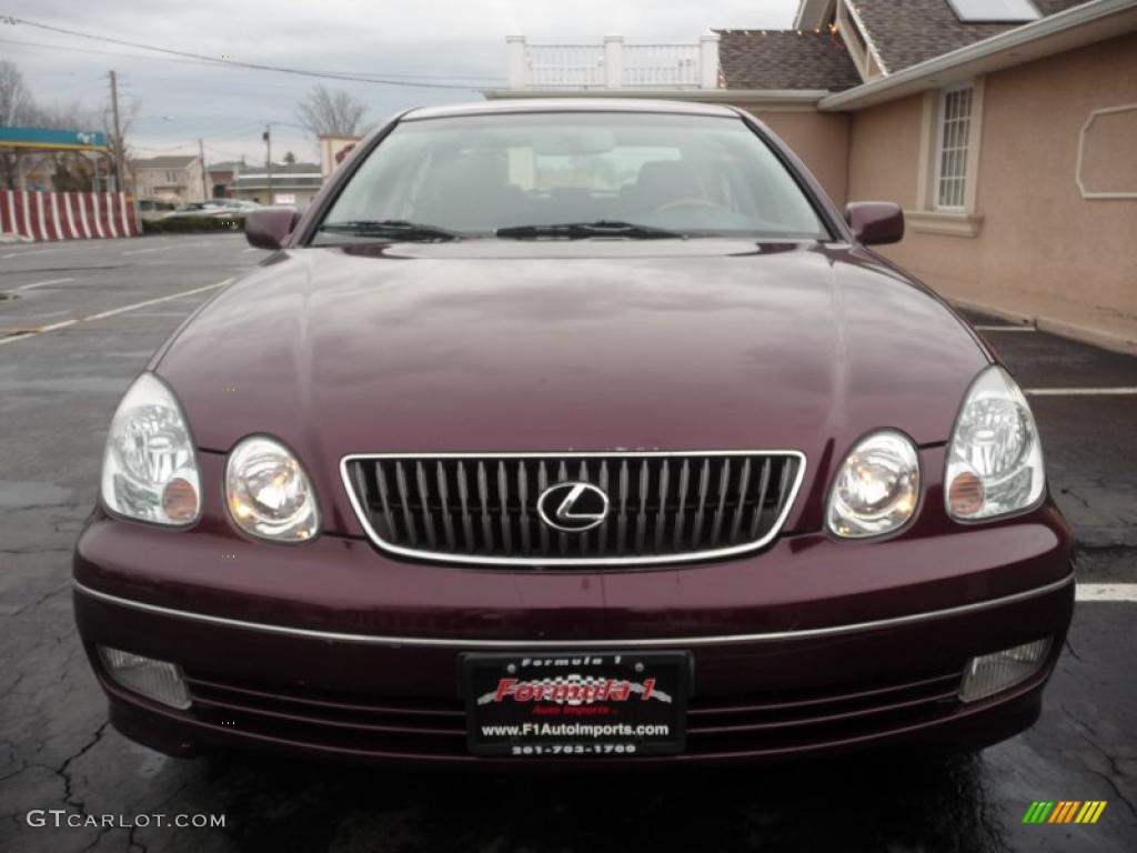 2003 GS 430 - Black Cherry Pearl / Black photo #19