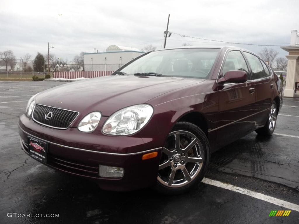 2003 GS 430 - Black Cherry Pearl / Black photo #20