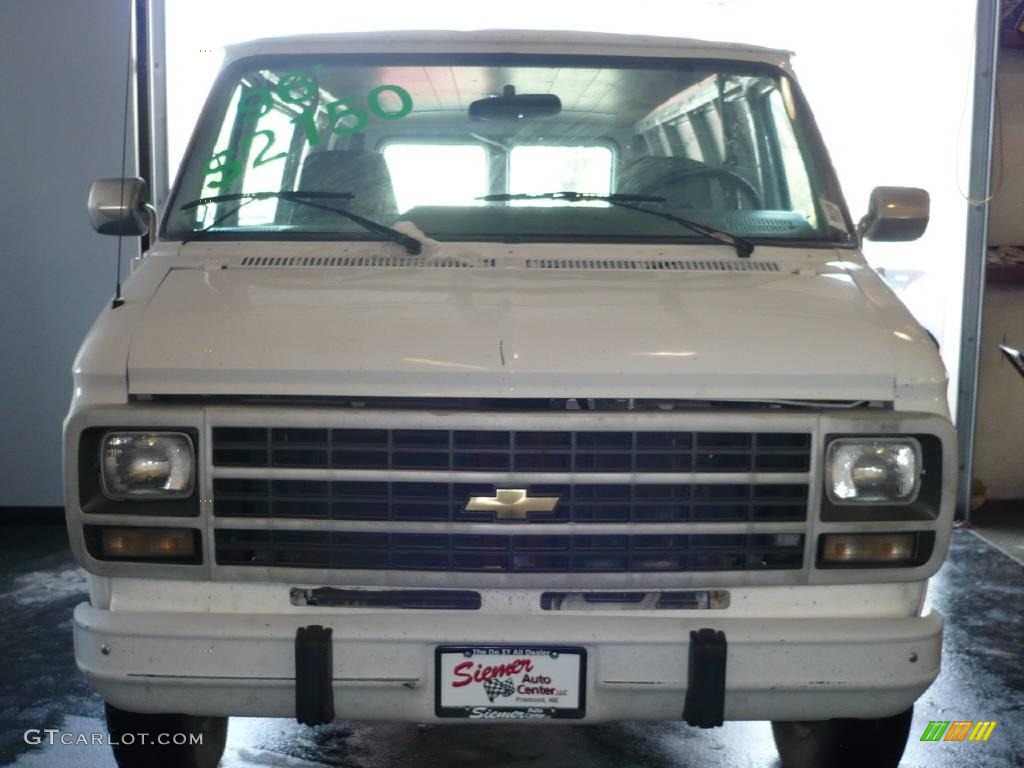 1996 Olympic White Chevrolet Chevy Van G3500 Cargo 4567084 Photo 5