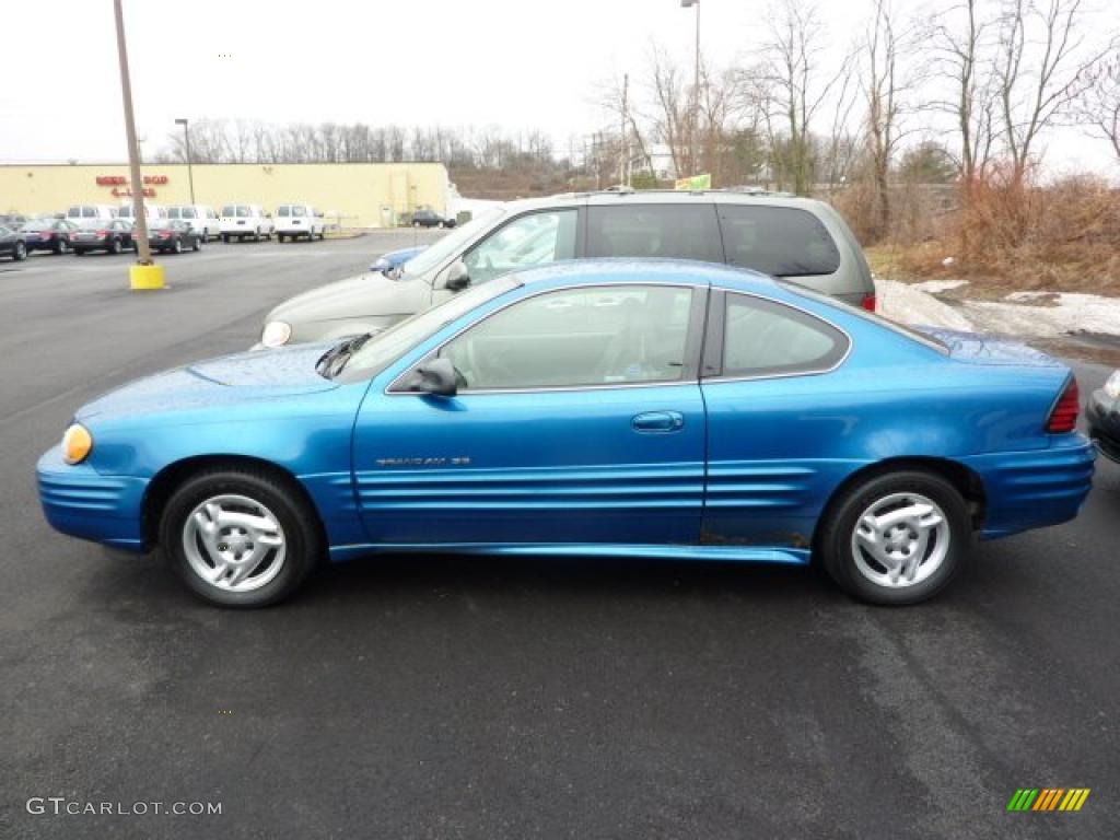 Medium Gulf Blue Metallic 2000 Pontiac Grand Am SE Coupe Exterior Photo #46048469