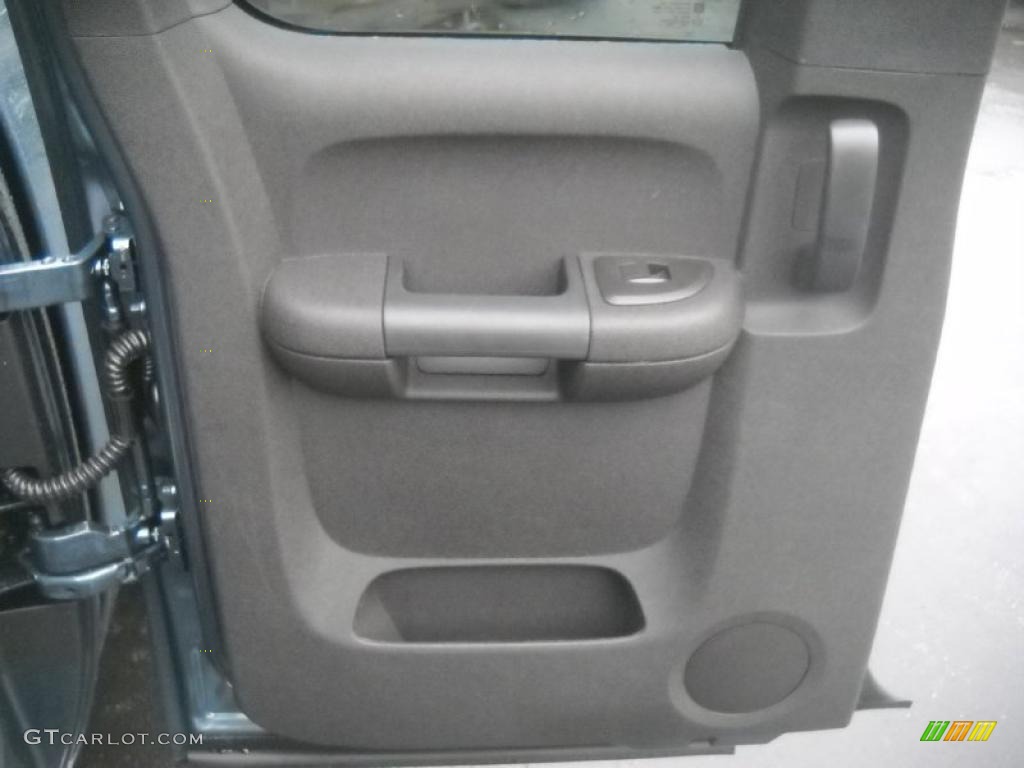 2011 Sierra 1500 SLE Extended Cab 4x4 - Stealth Gray Metallic / Ebony photo #12
