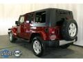 2008 Red Rock Crystal Pearl Jeep Wrangler Unlimited Sahara 4x4  photo #4